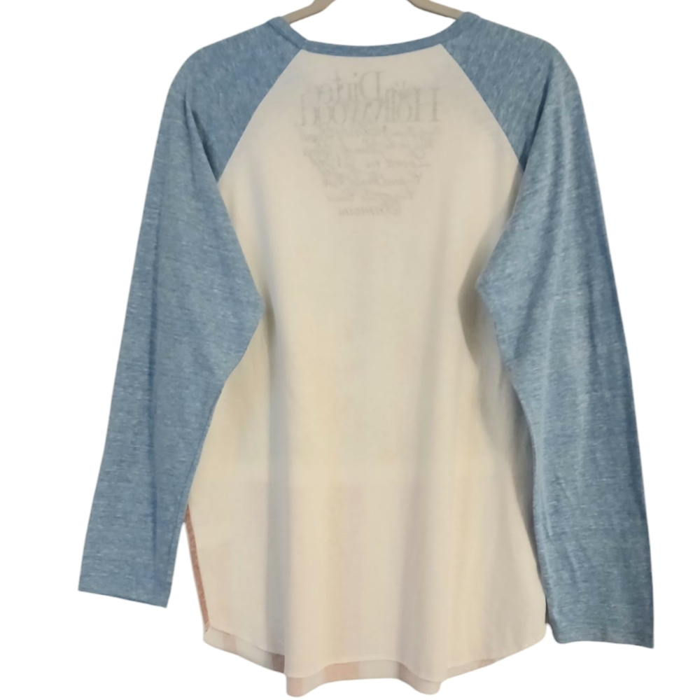 Dirtee Hollywood Shirt Women's Xlarge Long Sleeve Raglan - Picture 3 of 5